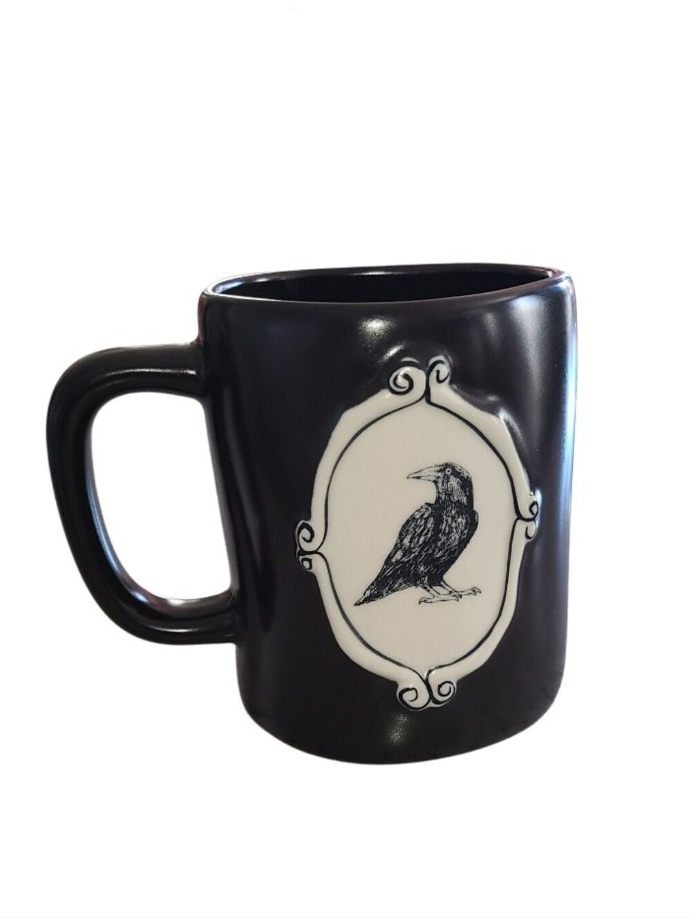Rae Dunn Black Crow Trick or Treat Mug Halloween Coffee Cup NWOT